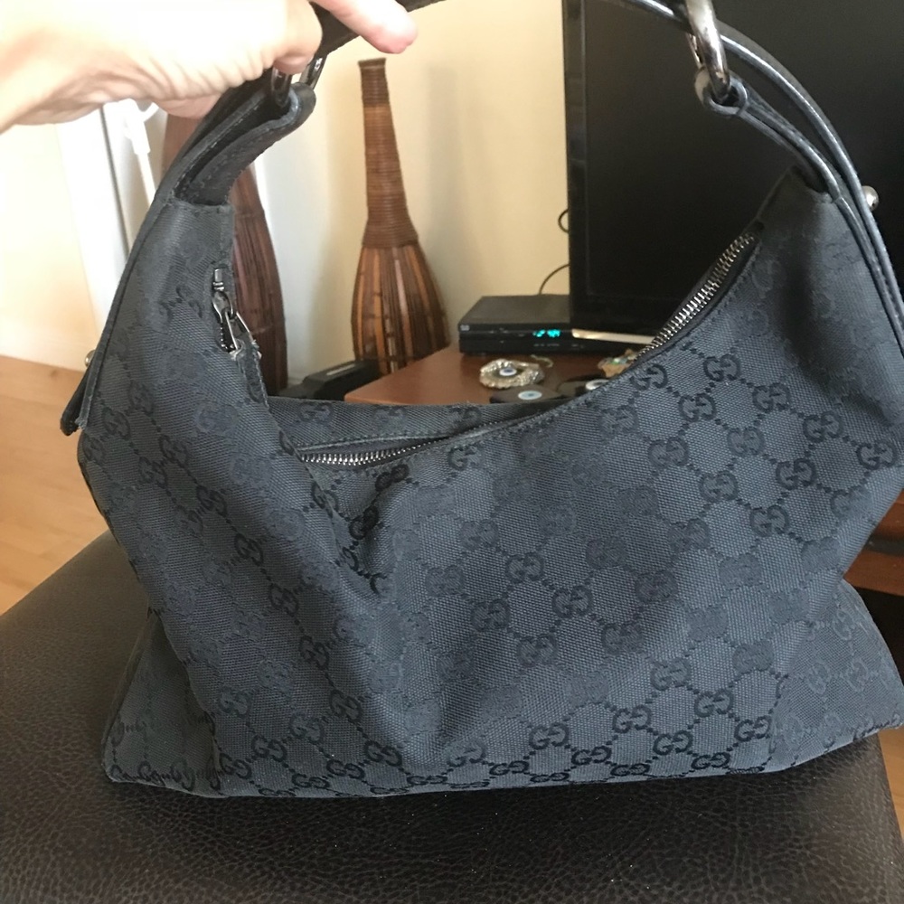 Authentic Gucci black hobo